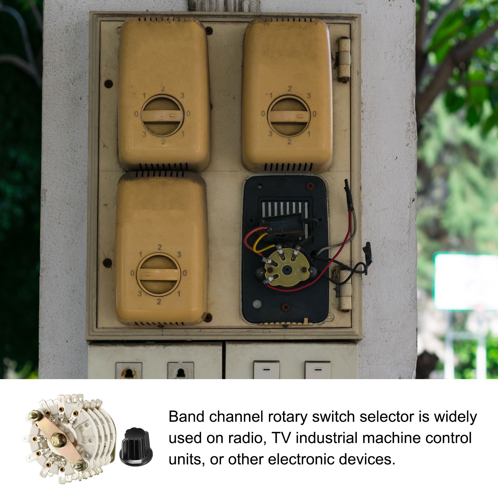 Band Selector Rotary Switch 4P8T 4 Pole 8 Position 4 Deck