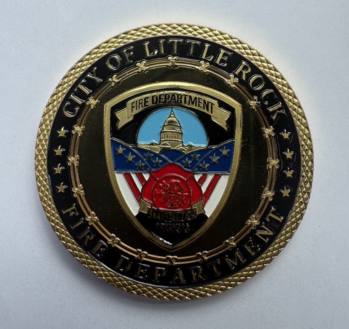 Little Rock Arkansas Fire Department Challenge Coin