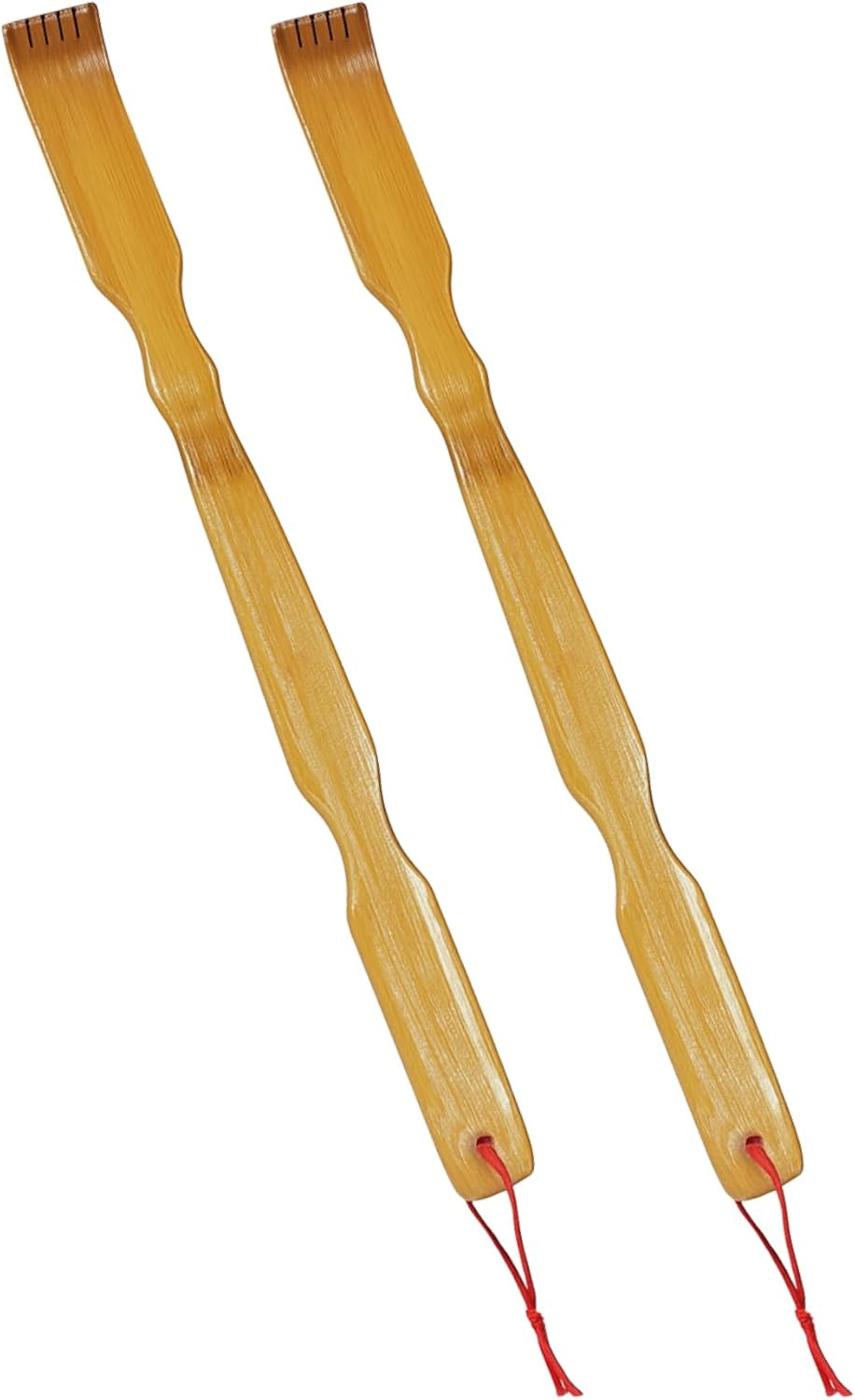 3665, Extra Long Bamboo Wood Backscratcher Back Scratcher 17 Inches, Pack of 2