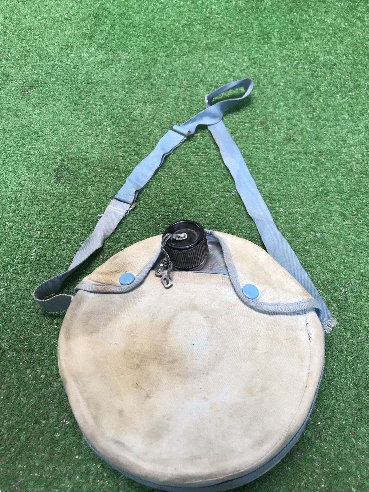 Vintage Boy Scouts Light Blue Distressed Aluminum Canteen