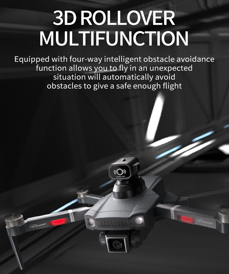 RC Drone 4k HD Camera WIFI FPV Drone Dual Camera Foldable Quadcopter Brushless