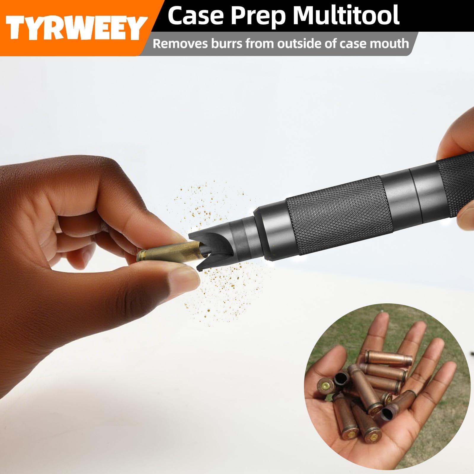 Case Prep Multitool Chamfer Deburring Tools for Reloading Primer Black