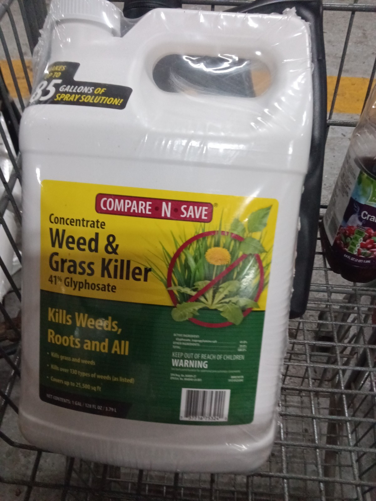 Herbicide 1 Gallon 41% Glyphosate Concentrate Compare-N-Save 484
