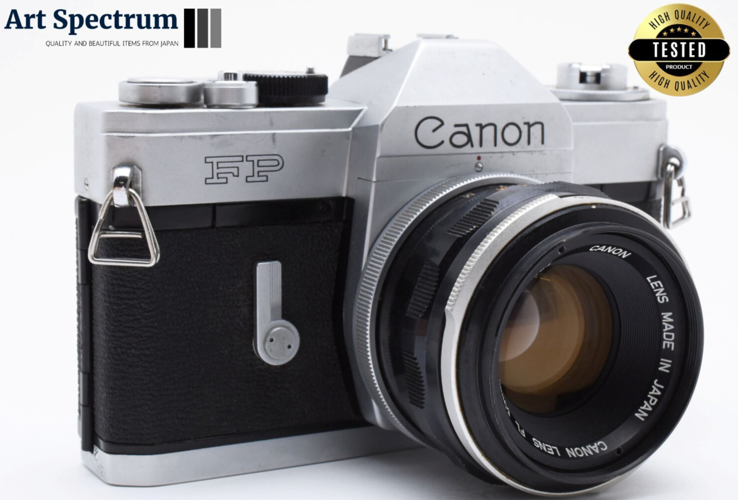 [Exc+8] Canon FP + FL Lens 50mm f1.8 Standard Prime Lens SLR Film Camera