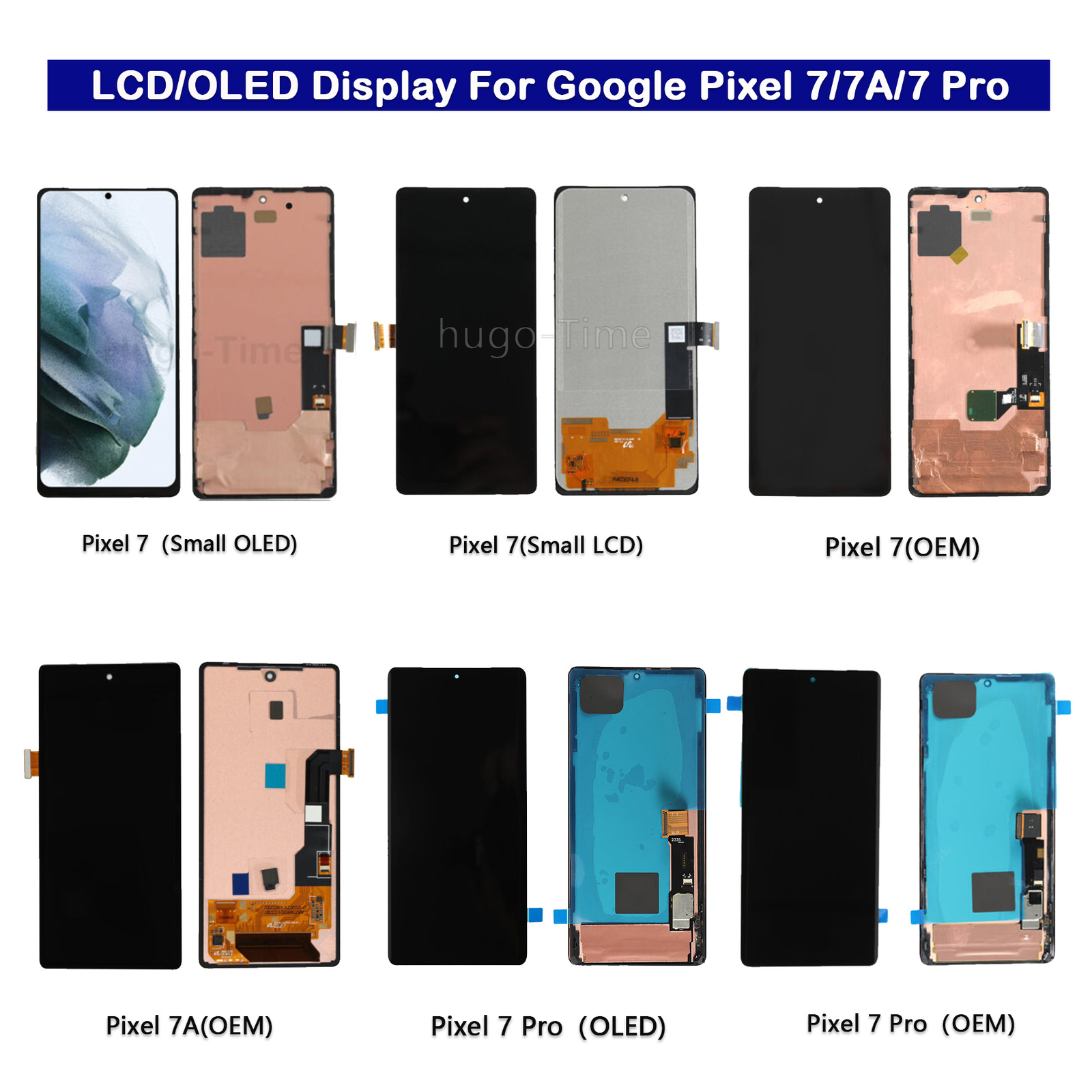 For Google Pixel 7/7 Pro/7A LCD/OLED Display Touch Screen Assembly Replacement