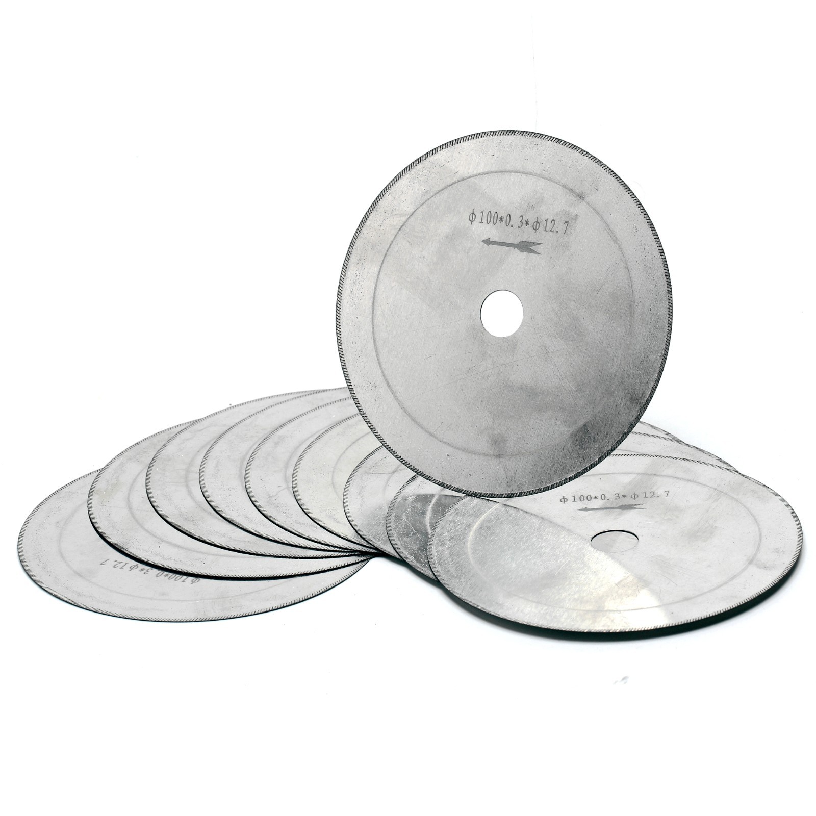 10Pcs 4" Diamond Blade Lapidary Saw 1/2" Arbor Hole Saw Blade for Cut off Tool