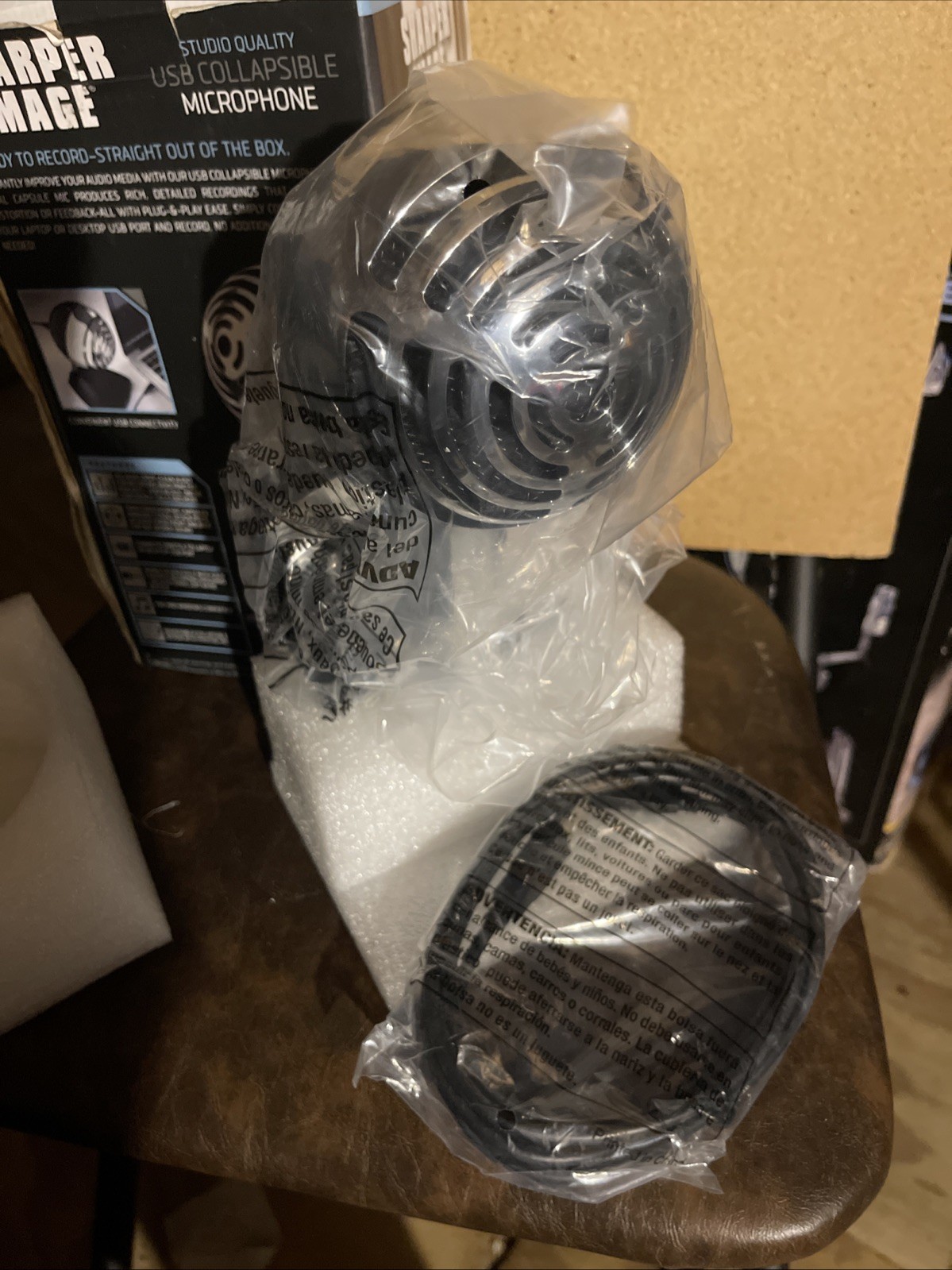 Sharper Image Studio Quality USB Collapsible Microphone Mac/Windows compatible