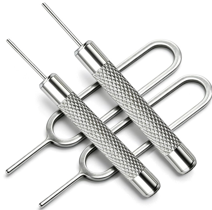4 Pcs Sim Card Tray Ejector Key Pin Tool compatible with Apple iPhone & Samsung