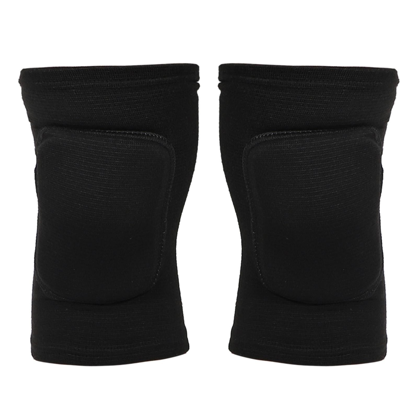 1 Pair Black Knee Brace Sponge Protection Size M