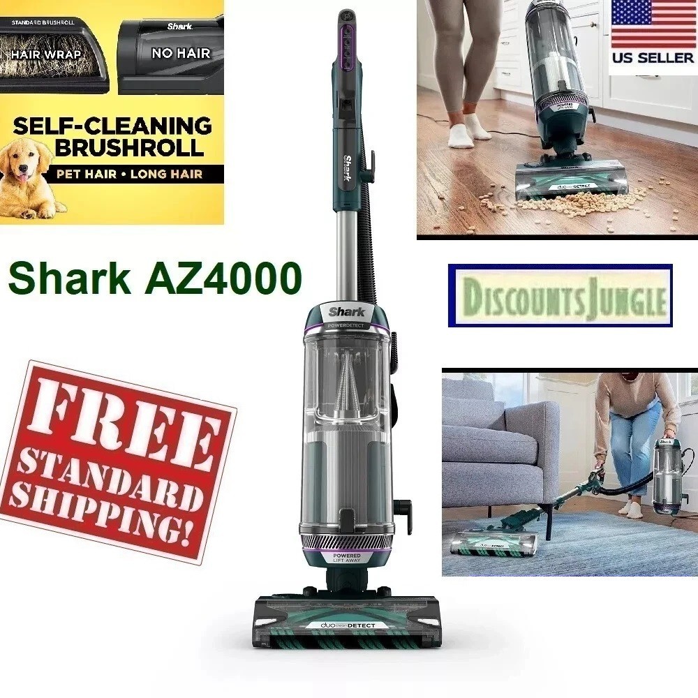 Shark AZ4000 PowerDetect Upright Vacuum DuoClean Lift-Away HEPA Refurbished