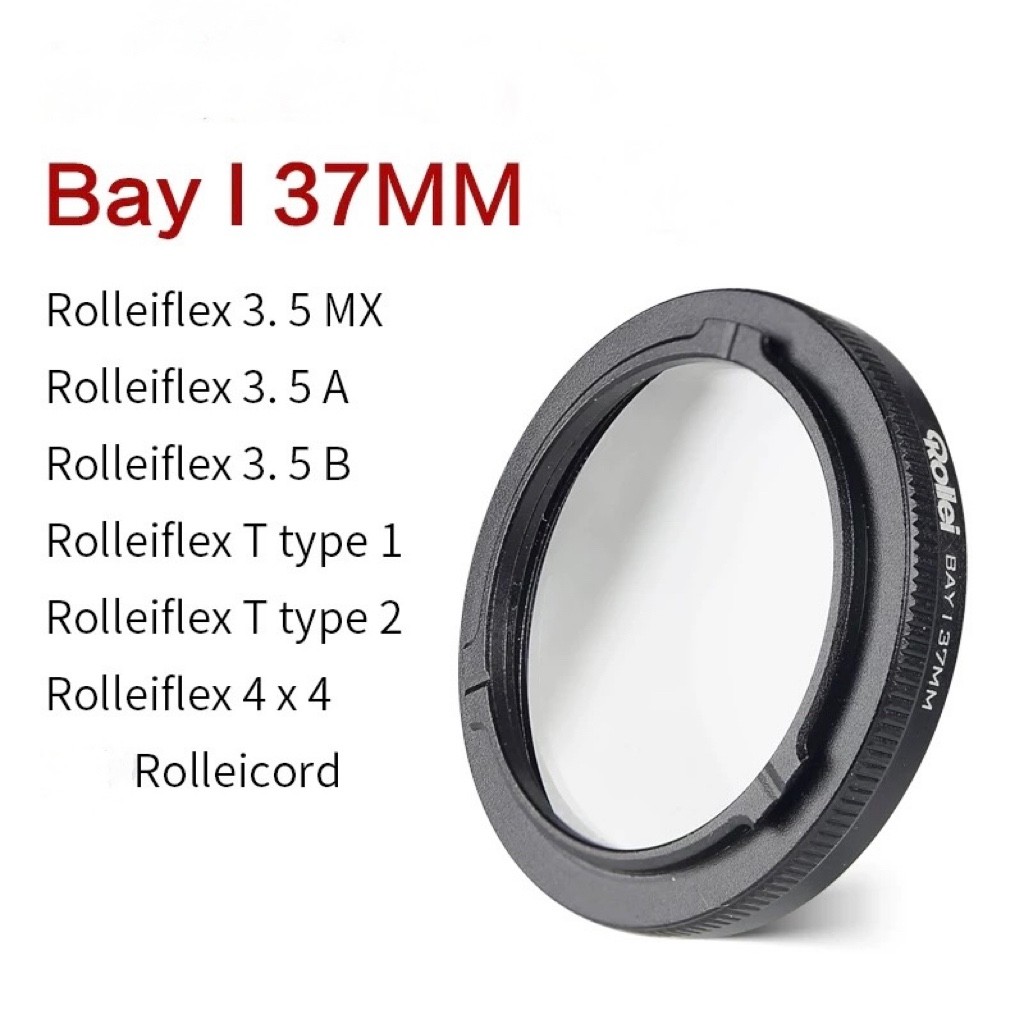 37mm Lens Adapter W/ Filter for Rollei Rolleiflex TLR Film Camera Bay1  BI-37mm