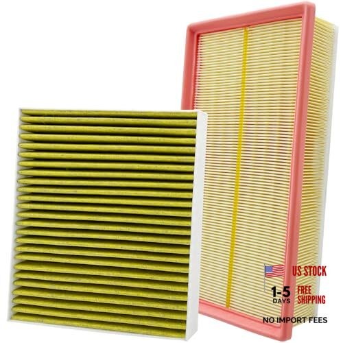 2PCS Cabin Engine Air Filter Kit JM5Q0 JM9620 Fits for 2018-2025 Atlas, 2020