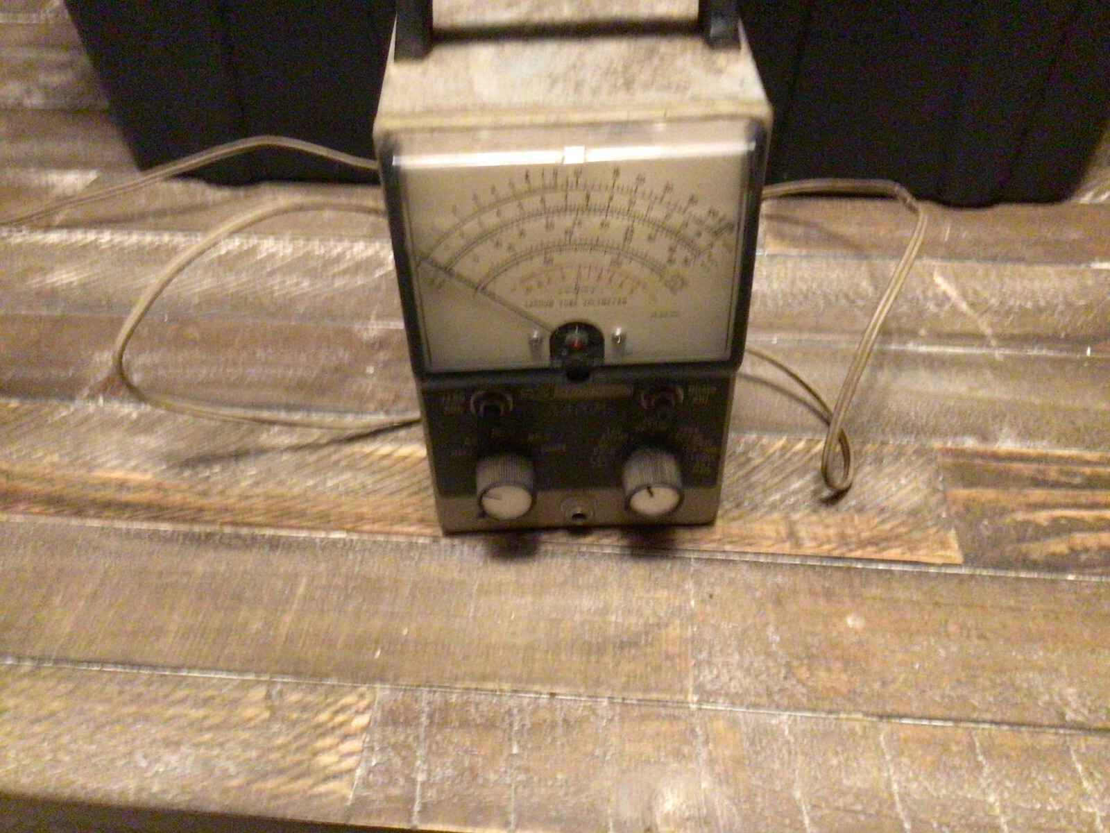Vintage Heath 1M-11 Vacuum Tube Voltmeter - Powers on - For parts only