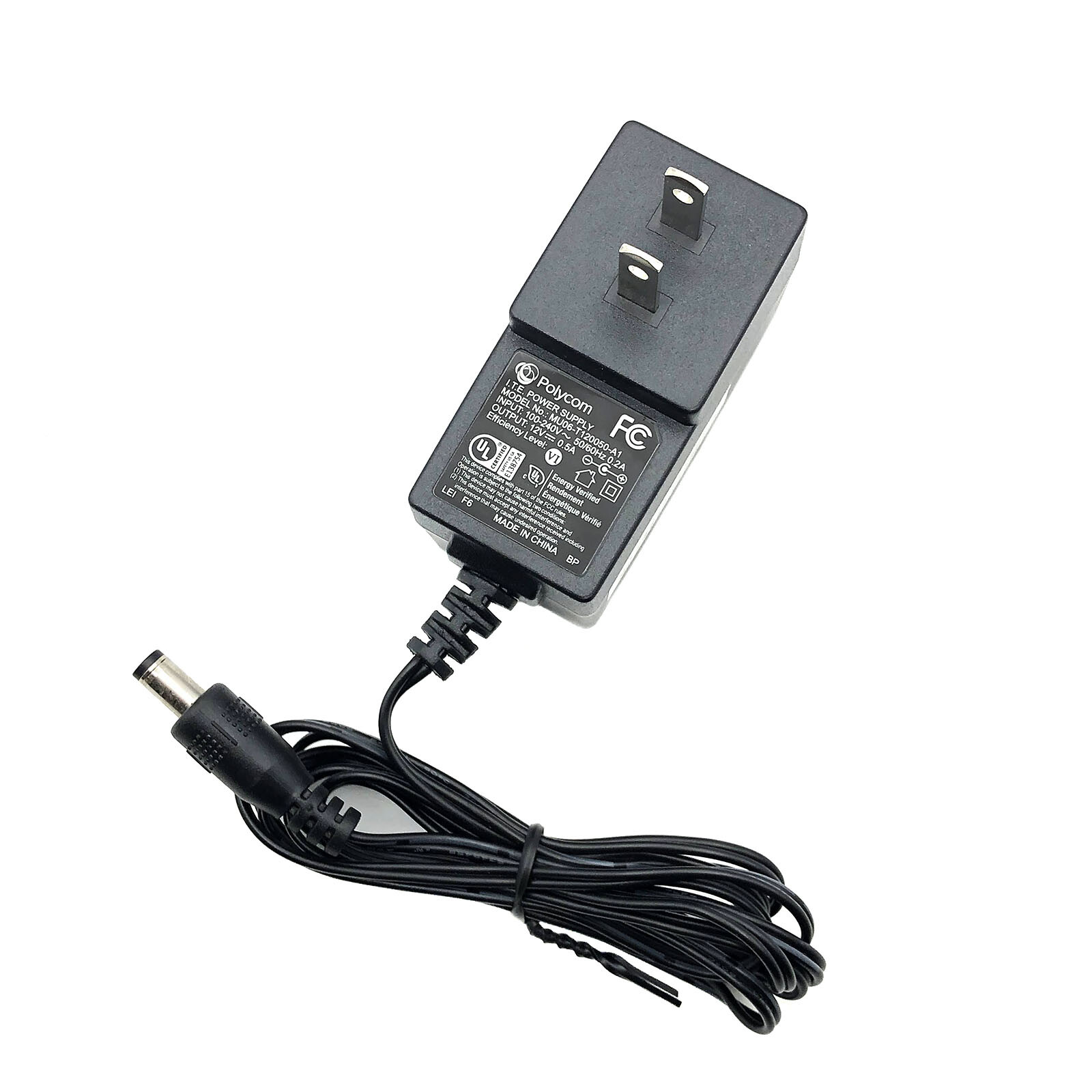 Original Polycom AC Power Adapter MU06-T120050-A1 Charger 12V 0.5A