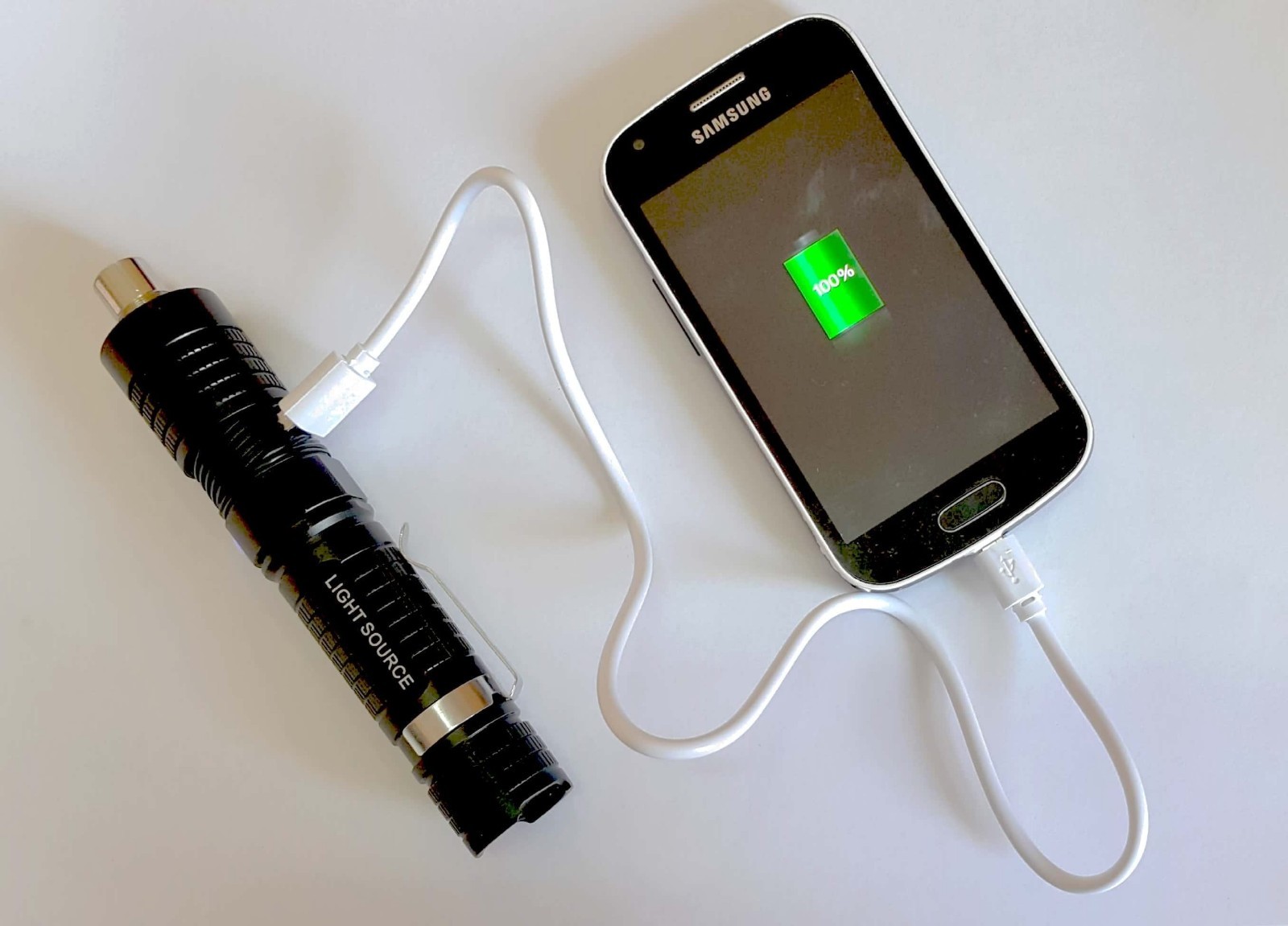 ClaraMed Battery/USB light source compatible with ACMI/Olympus/Storz endoscopes