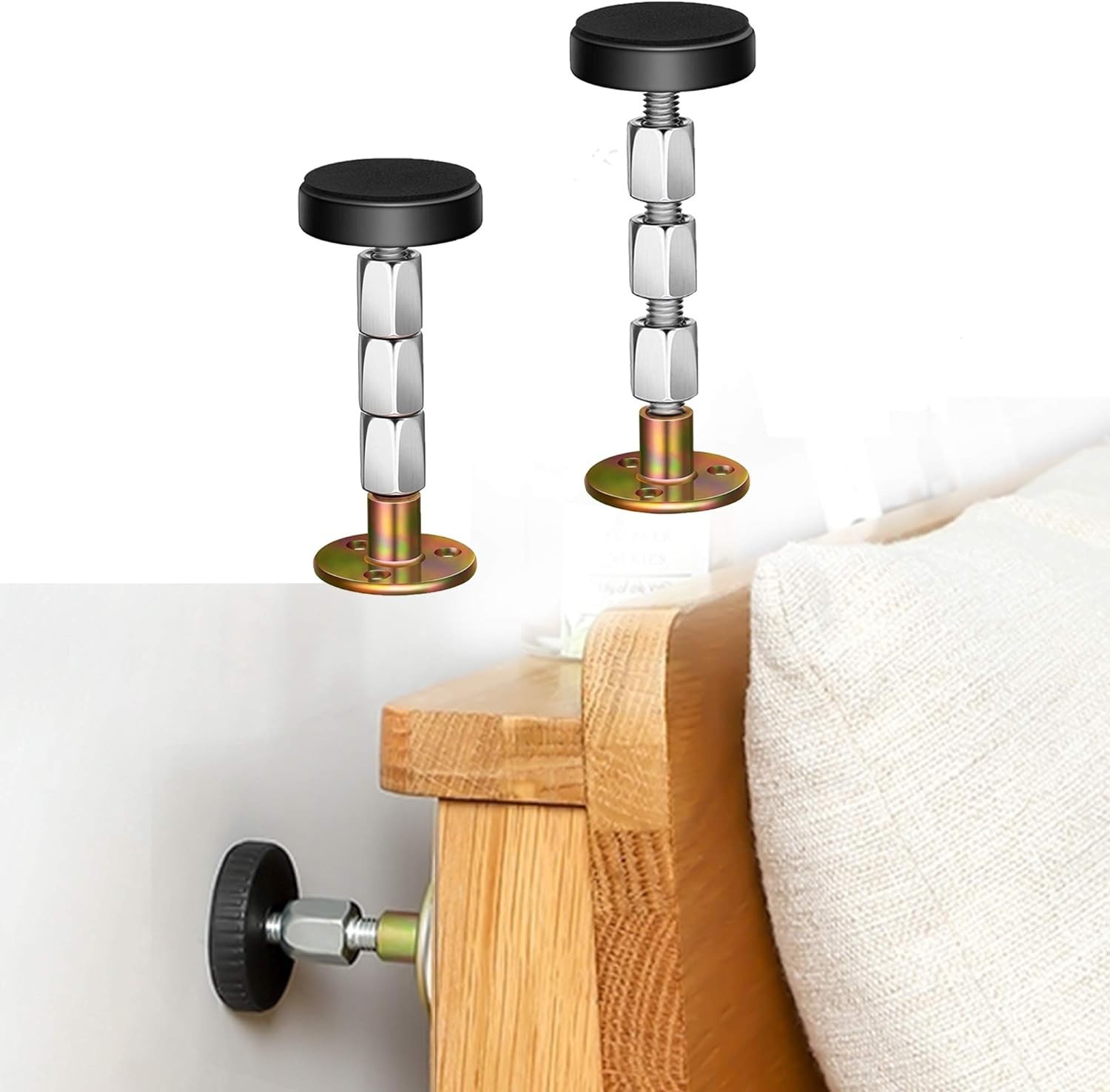 Versatile Adjustable Threaded Bed Anti-Shake Tool - Compatible with All Sizes