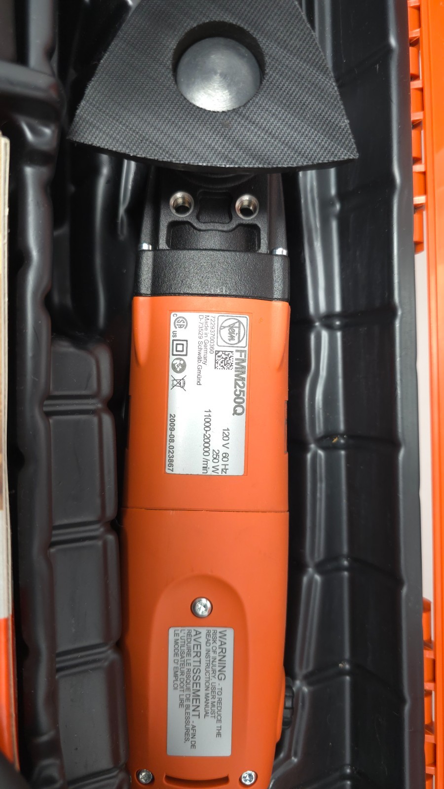 FEIN MultiMaster Top FMM 250Q Multi-Tool with Case & Acc (Virtually NEW)