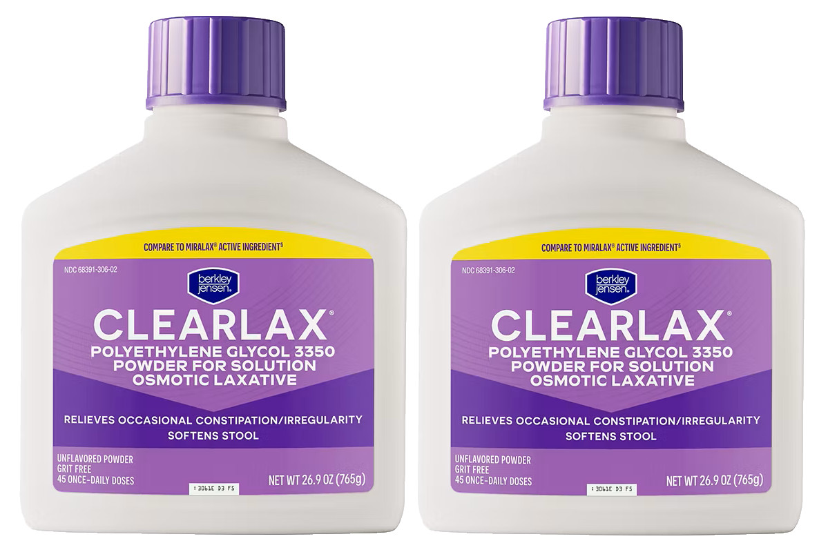 Polyethylene Glycol 3350 Powder 2 Pack x 26.9oz Each Exp 01/28 Compare Miralax