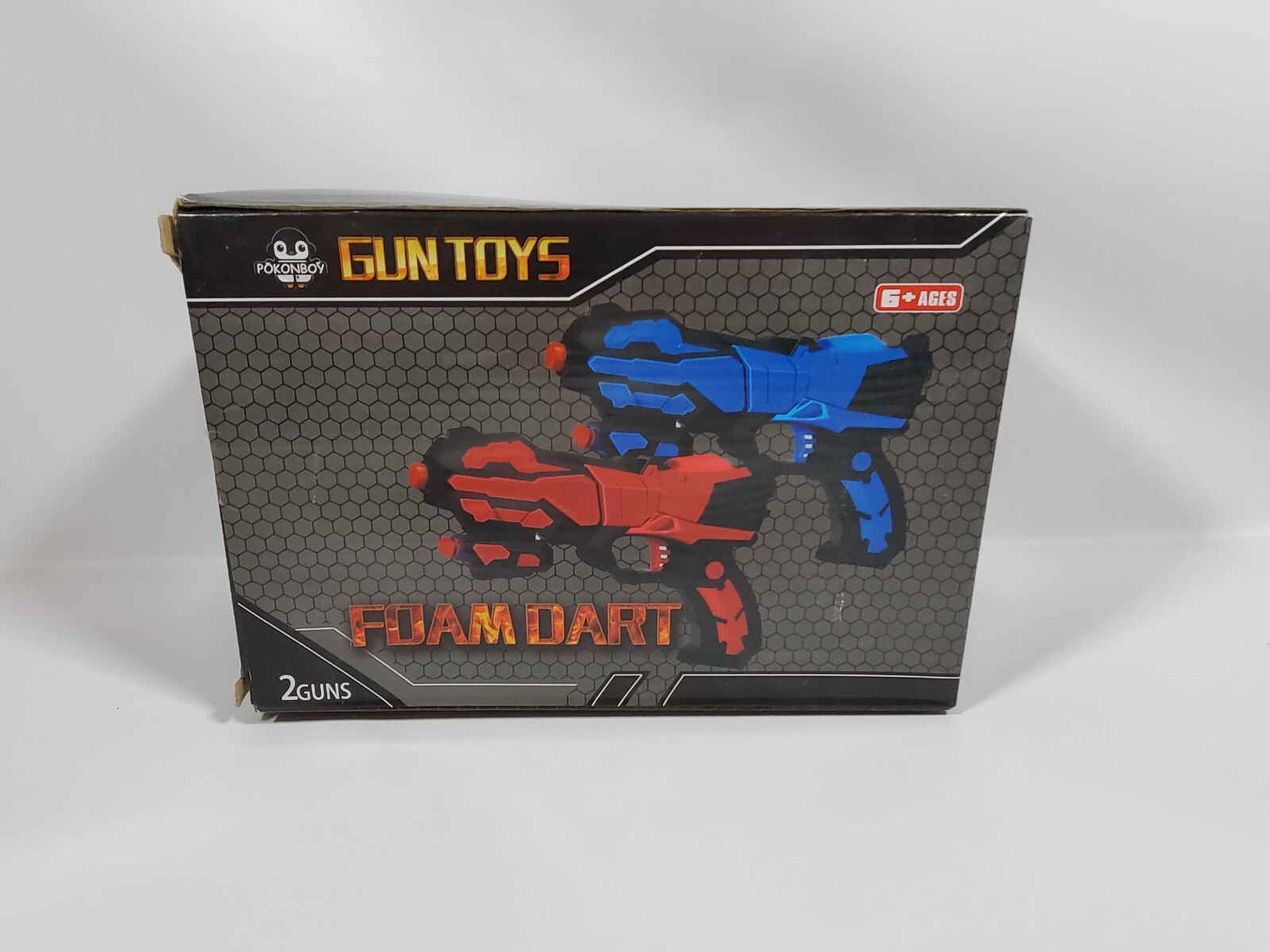 Pokonboy Foam Dart 2 Pack Gun Toys with Darts New in Open Box!