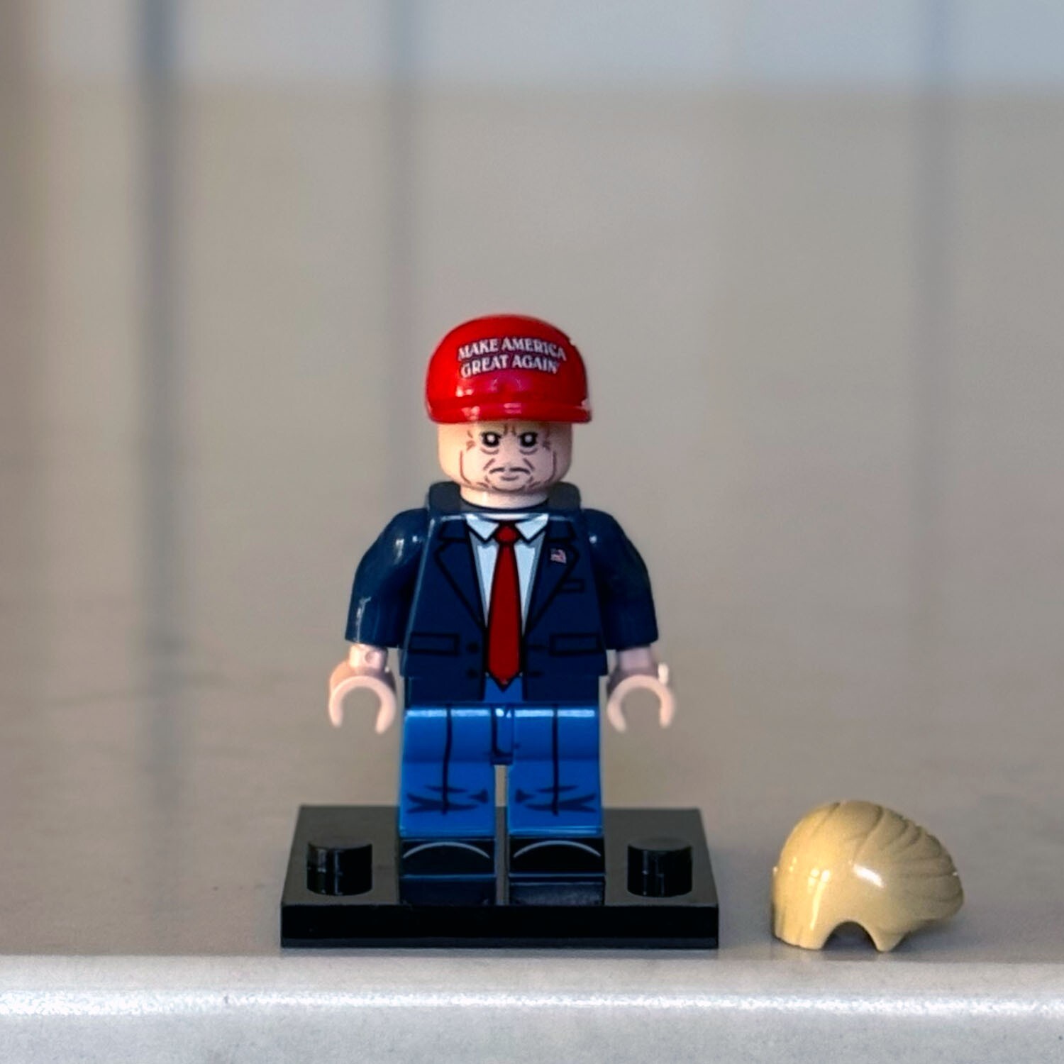 BRAND NEW President Donald Trump Lego Minifigure With MAGA Hat - USA SELLER!!