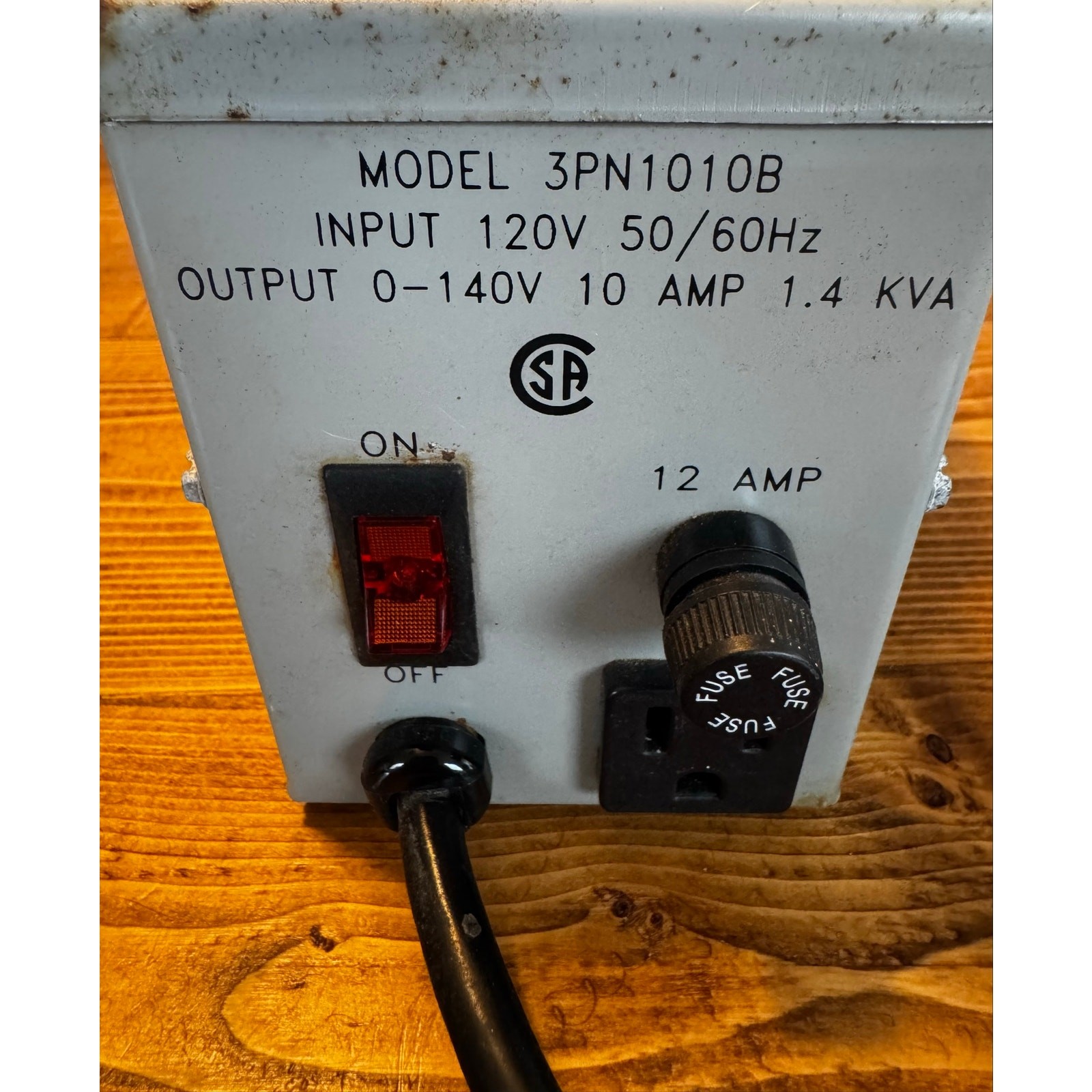 Vintage Staco Energy Model 3PN1010B Variable Autotransformer