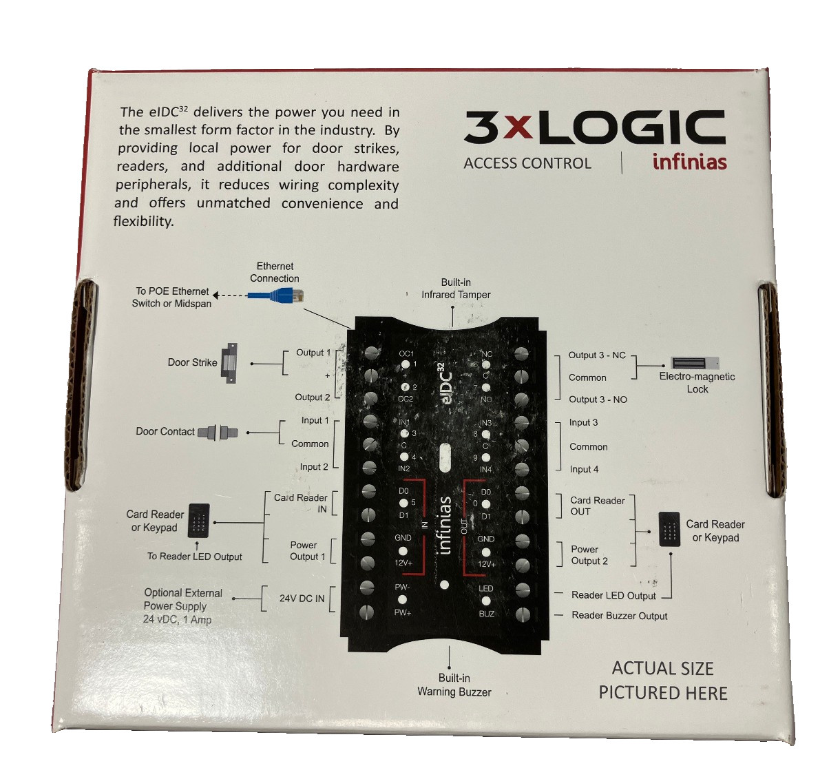 3xLogic S-EIDC32 Infinias eIDC32 Ethernet Integrated Door Controller PoE Module
