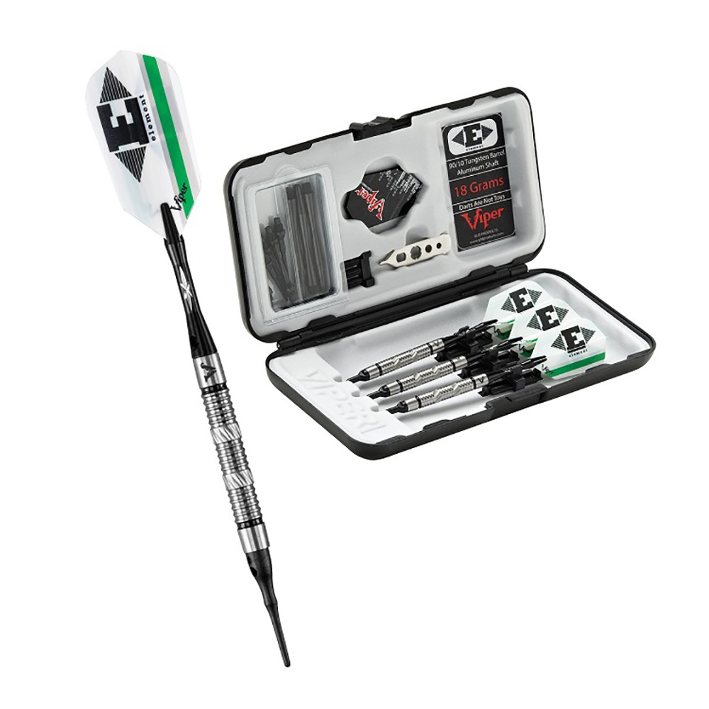 Viper Element Tungsten Soft Tip Dart Set - Grip 3 Style - 18 Grams