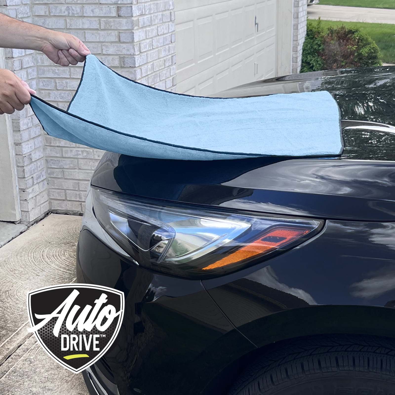 Auto Drive Car Cleaner Absorbent Microfiber Drying Towel, 6 Sq. Ft., Blue