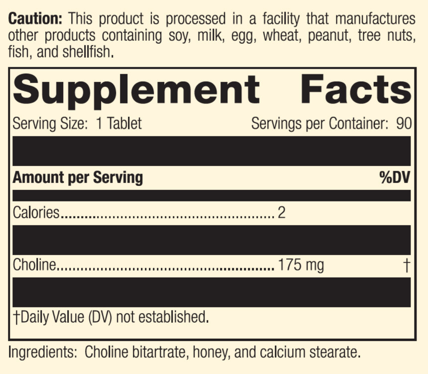 Standard Process - Choline - 90 Tablets
