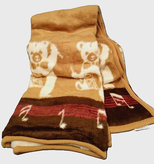 DANCING BEARS Luxury Soft Decorative Throw Blanket Discontinued 60 x 80 NIP