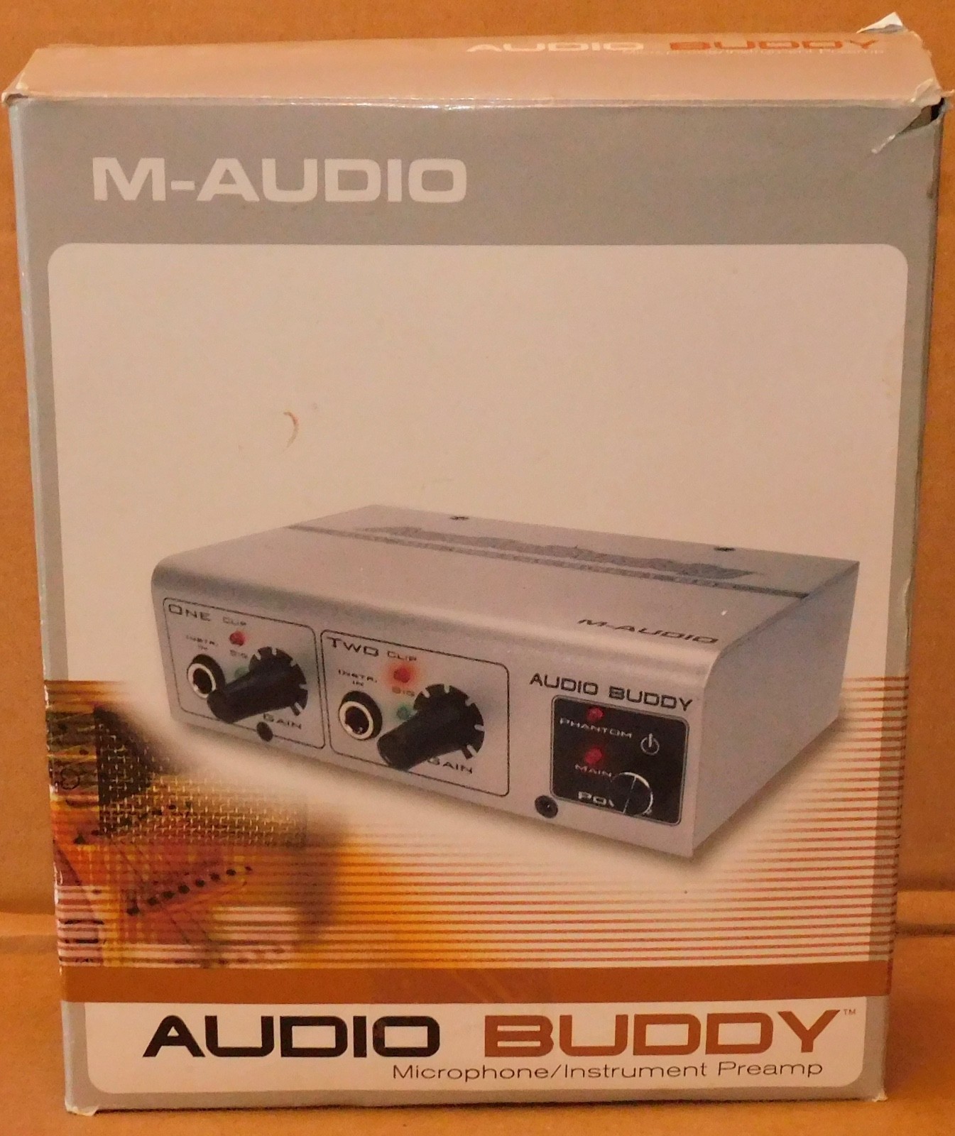 M Audio Buddy Mic Microphone Instrument Preamp Pre amp