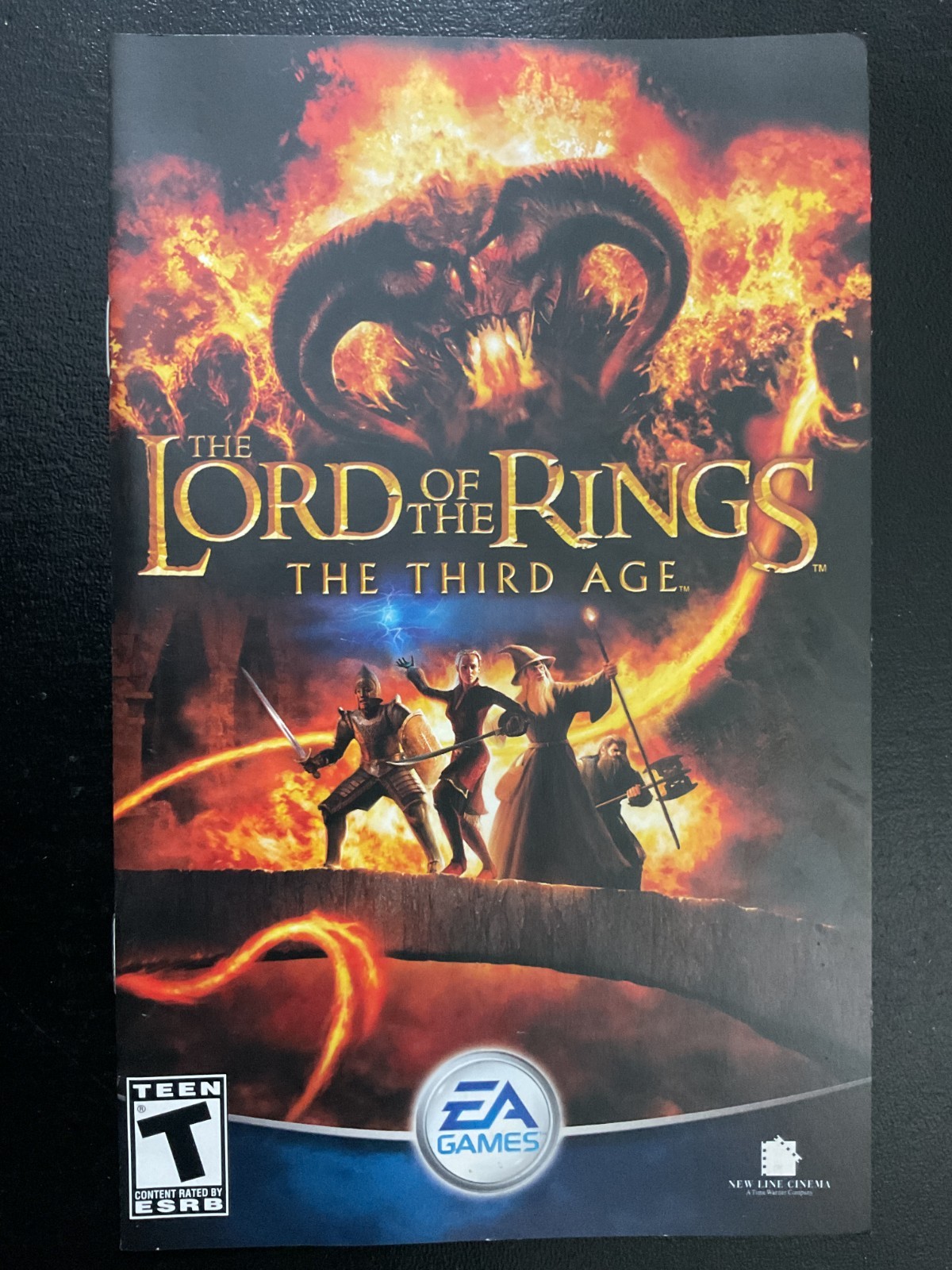Lord of the Rings The Third Age PS2 PlayStation 2 Instruction Manual Only