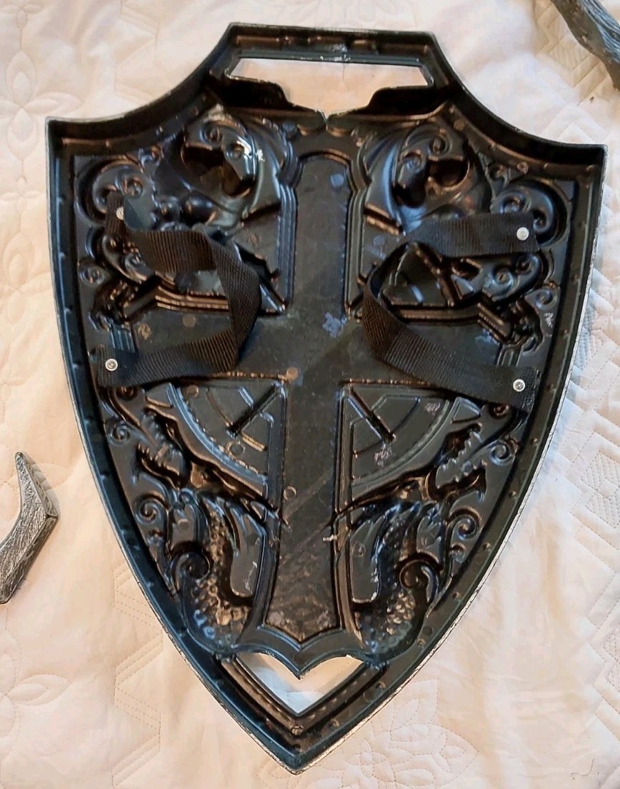 Toy Plastic Shield, Wand And Sword