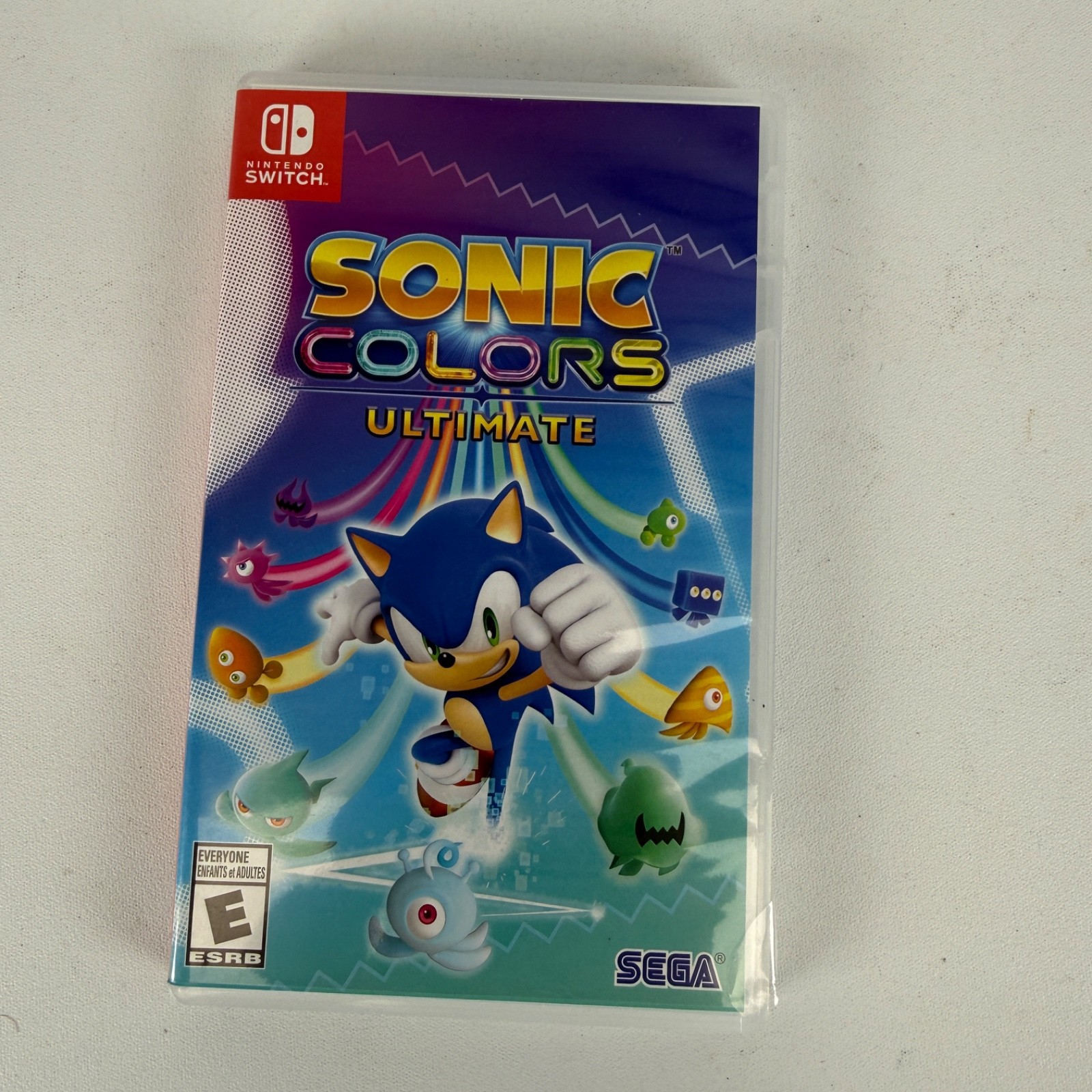 Authentic Replacement Case ONLY - SONIC COLORS ULTIMATE - Nintendo Switch Box