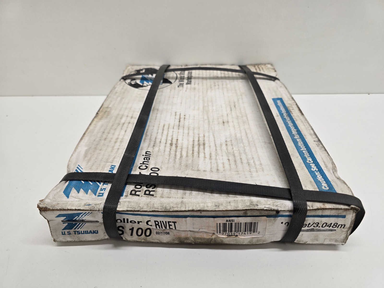 NEW IN BOX! US TSUBAKI 10' RIVET ROLLER CHAIN RS100