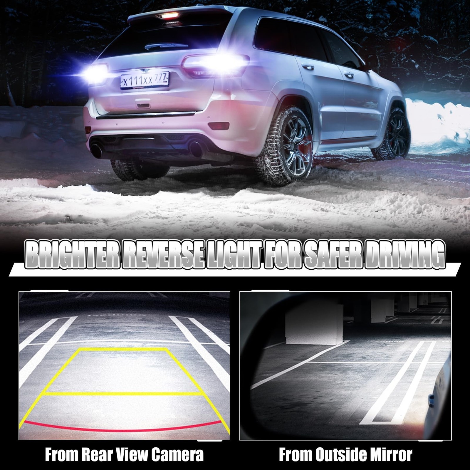 912 921 LED Bulb for Backup Reverse Lights, 2835 15-SMD Chipsets Error Free 3...