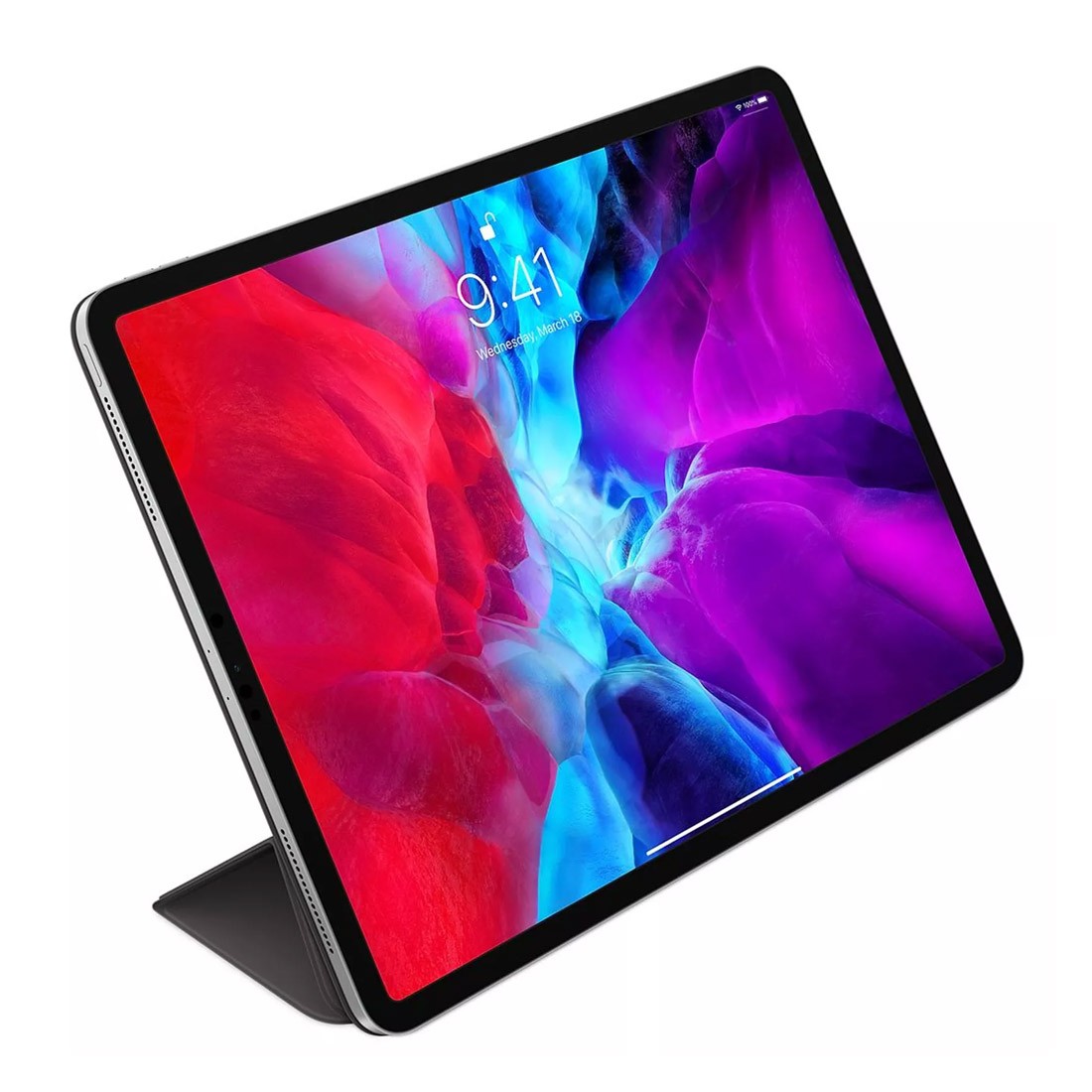 APPLE IPAD 12.9" PRO SMART FOLIO CASE 6TH 5TH 4TH GENERATION BLACK - BLACK