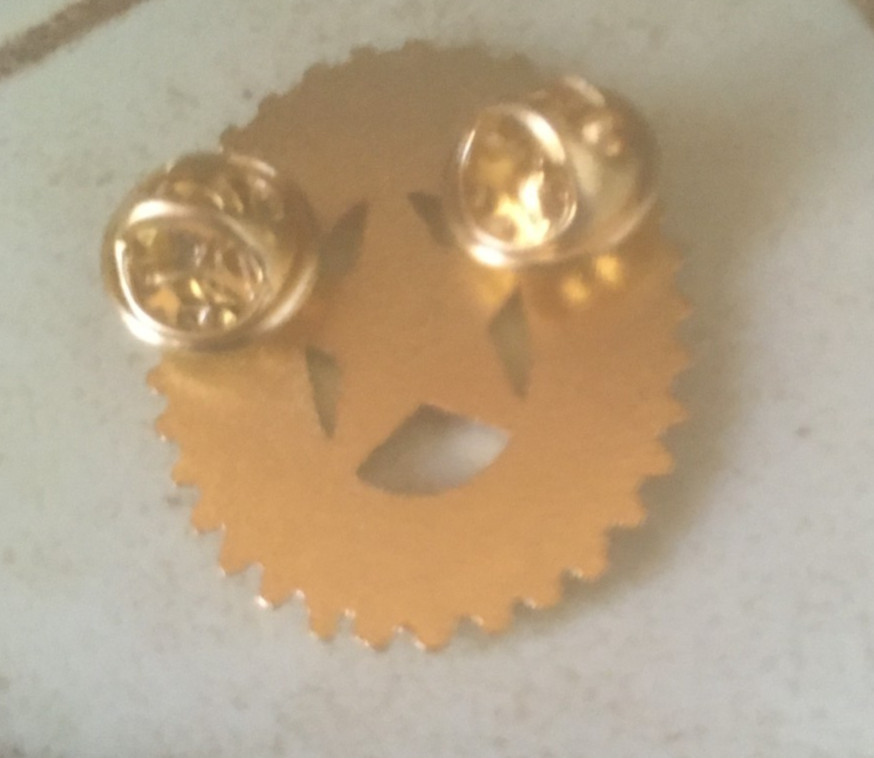 Soviet red star army pin badge