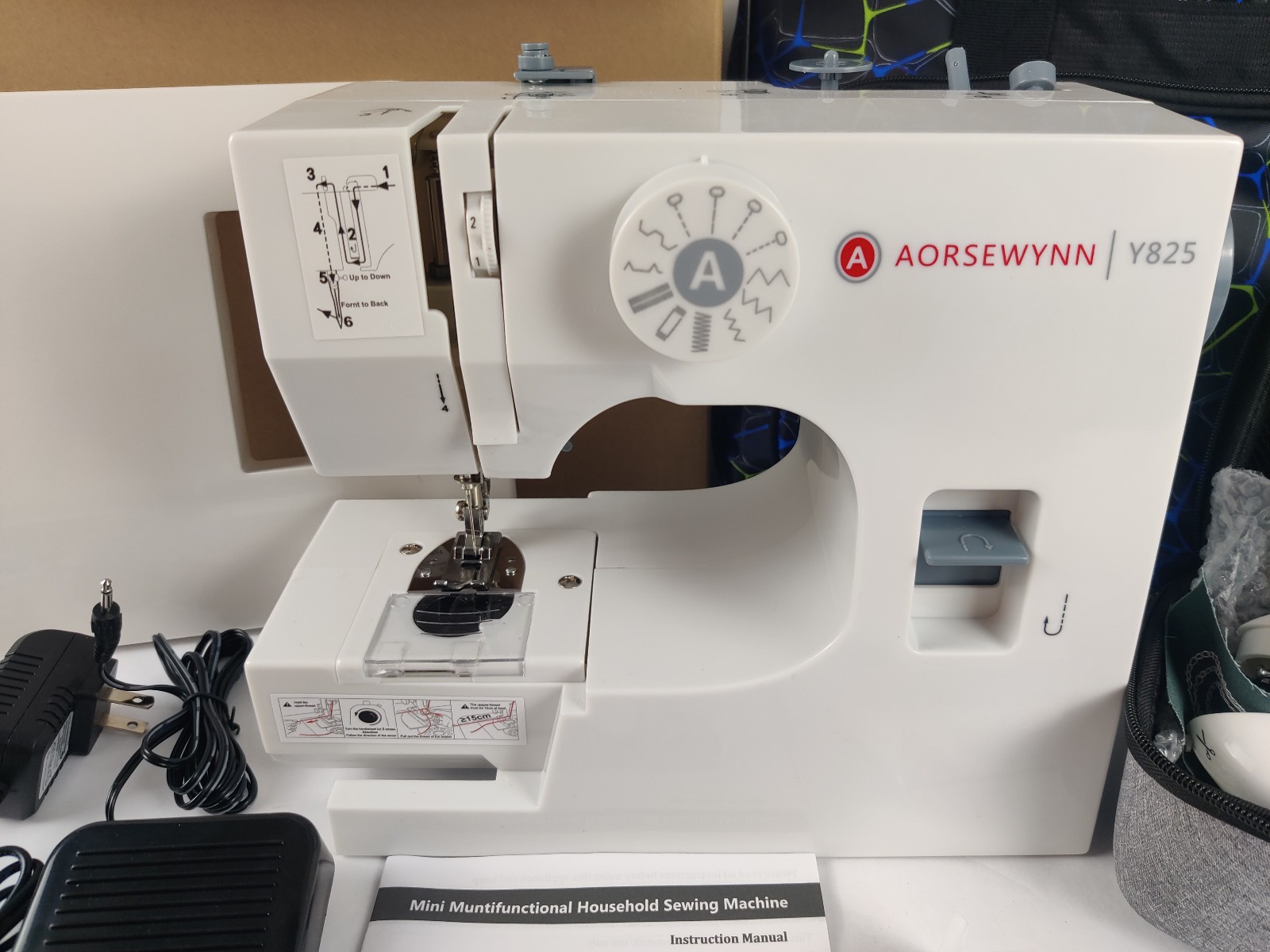 Mini Multifunction Sewing Machine Kit 12 Built-In Stitches for Beginners Kids