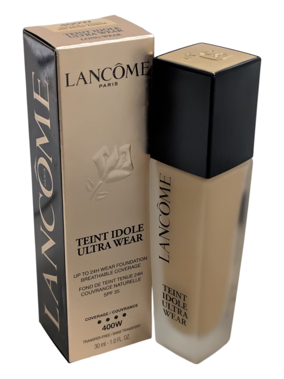 Lancome Teint Idole Ultra Wear Foundation 24H Shade 400w Long Wear MSRP $65
