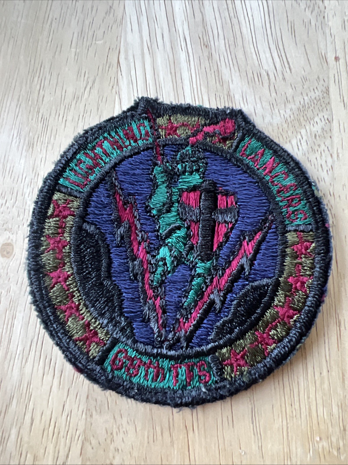 USAF 68th Tactical Fighter Squadron Patch  Lightning Lancers