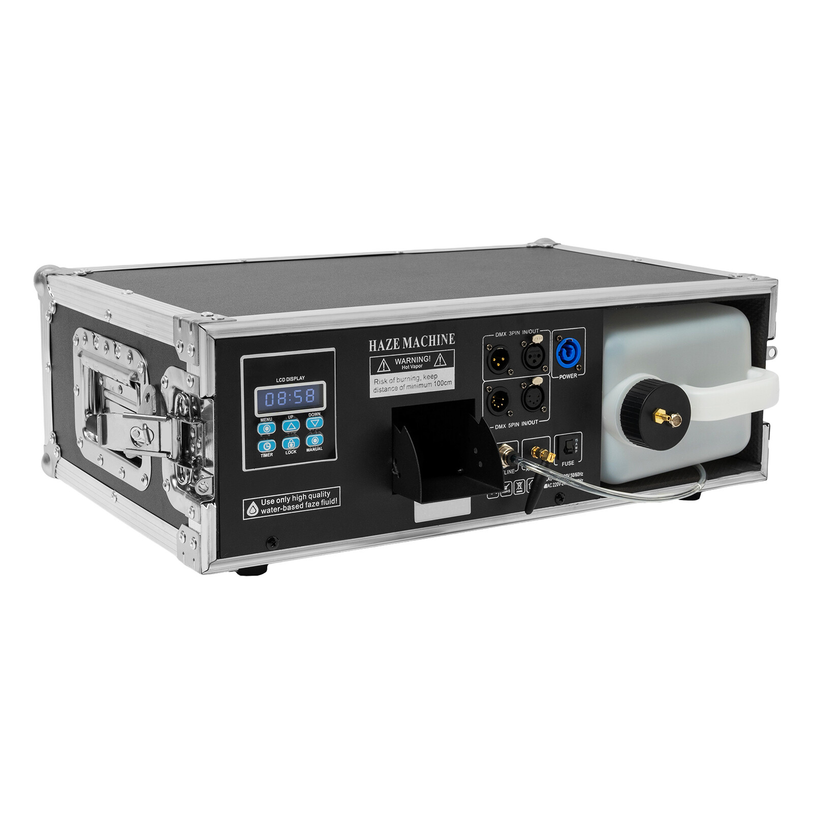 1500W Stage Mist Haze Machine 3.5L w/ Flight Case Package DJ Stage Effect Hazer