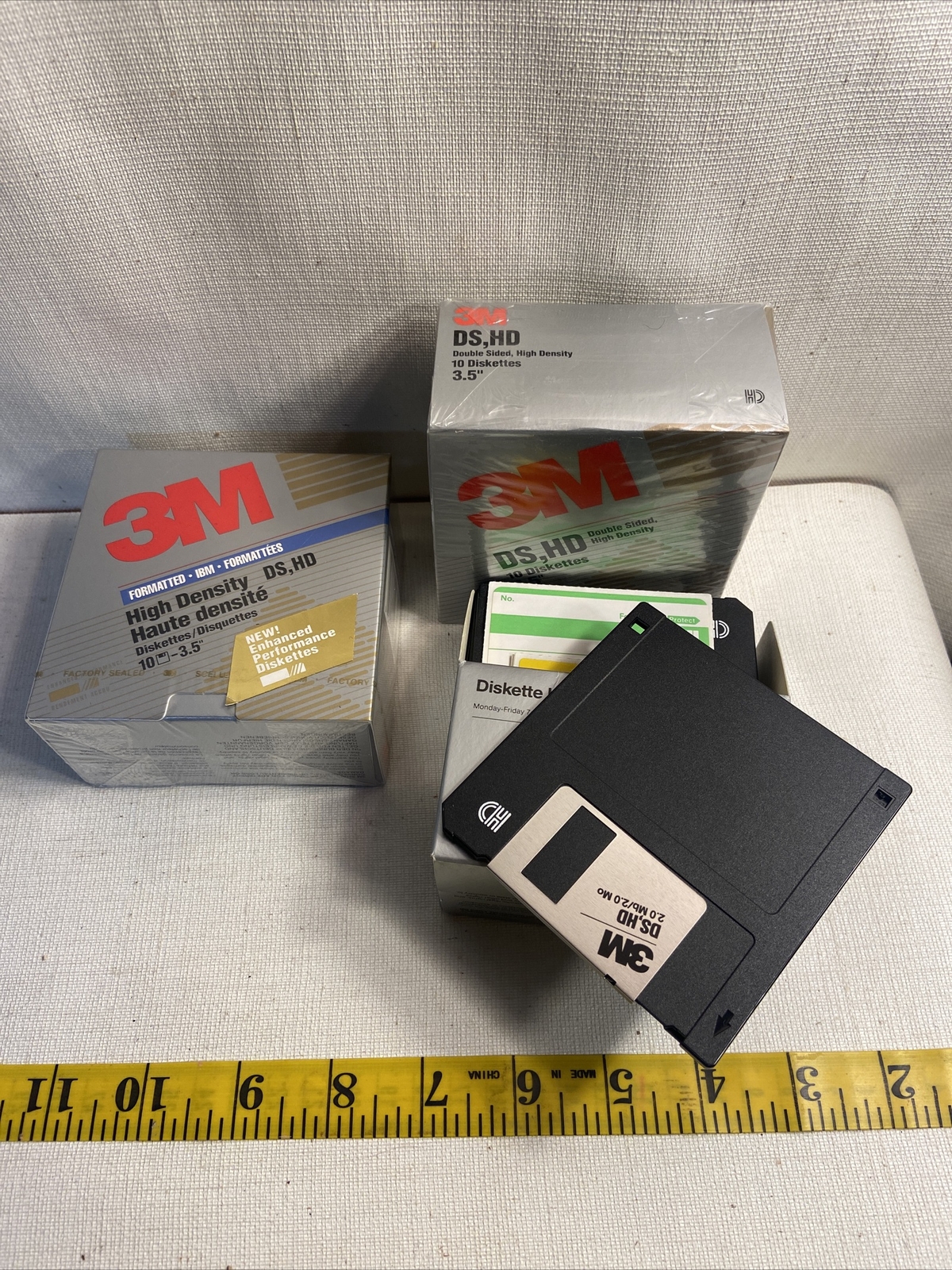 Lot of 19 3.5" Floppy Disks - 3M Brand Unused One Factory Sealed!