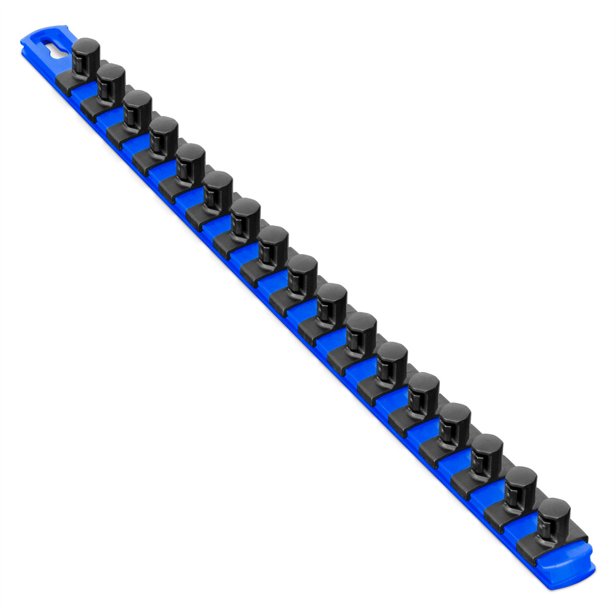 Ernst Mfg. 18 Socket Organizer and 17 Twist Lock Clips - Blue - 1/2