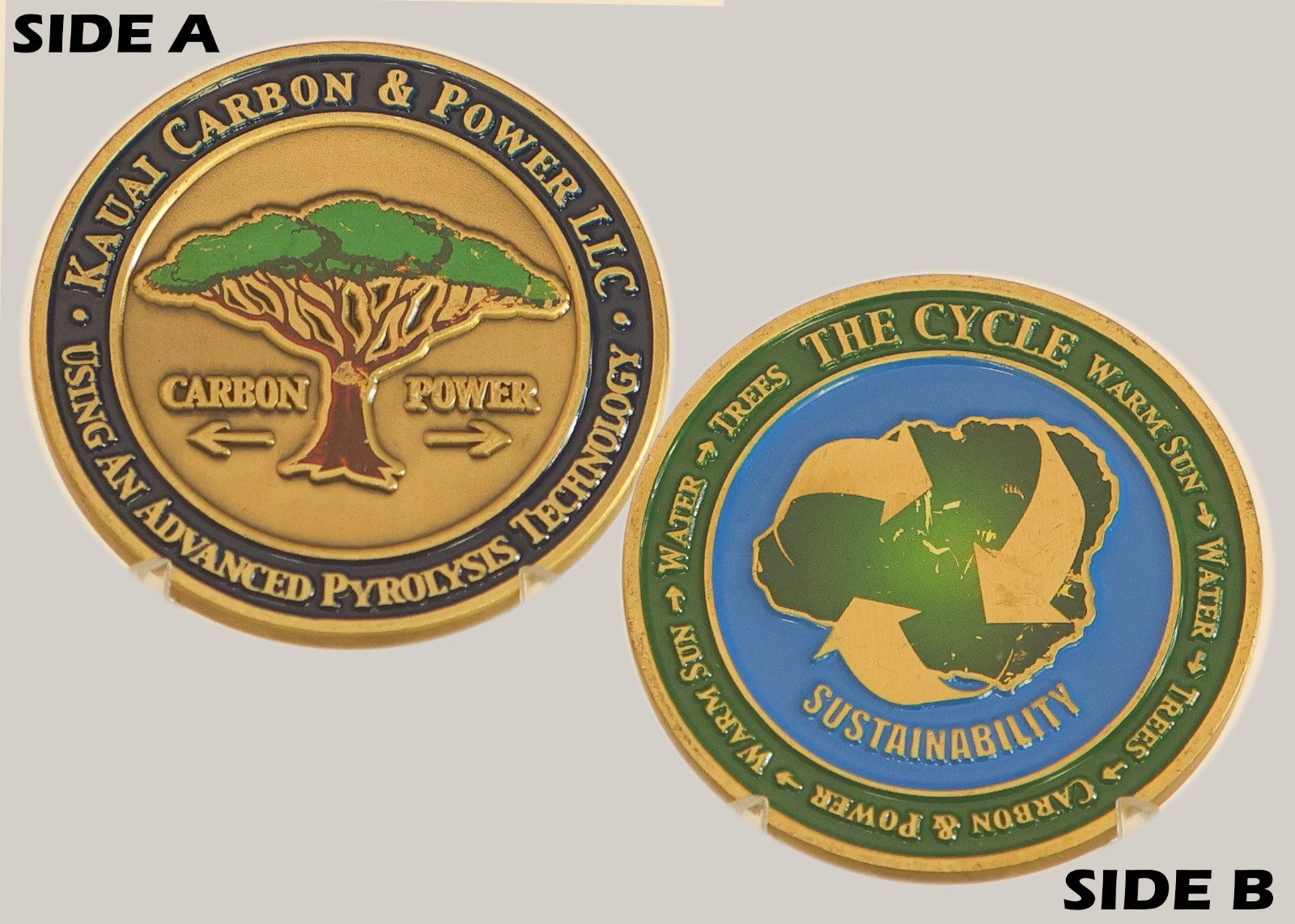 Kauai Carbon & Power Sustainability Cycle Challenge Coin  M#3