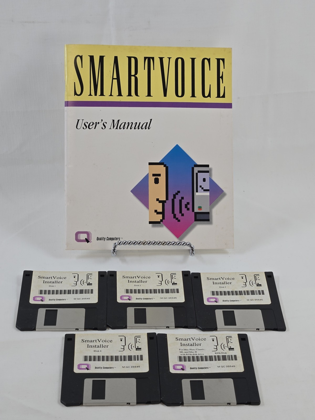 Vintage SmartVoice Installer Software & User's Manual for Classic Mac 800K