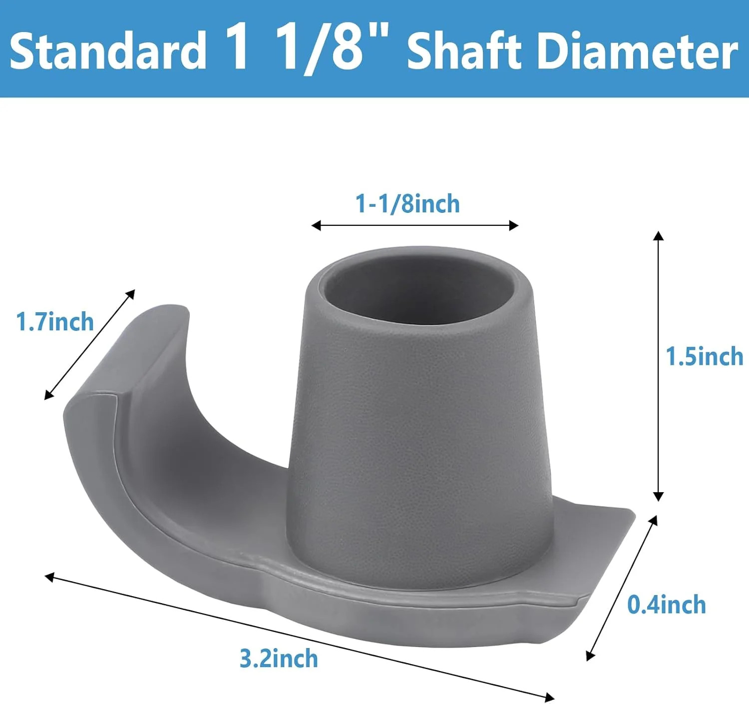 2 Pack Walker Ski Glides for Folding Walkers, Smooth Gliding Replacement Feet, H