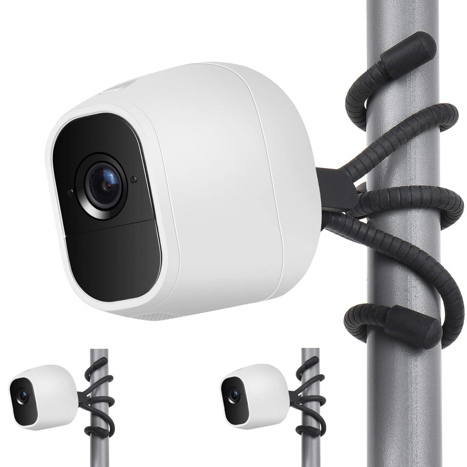 Uogw 2 Pack Flexible Tripod Compatible with Arlo Pro 4/Pro 2 Pack, black