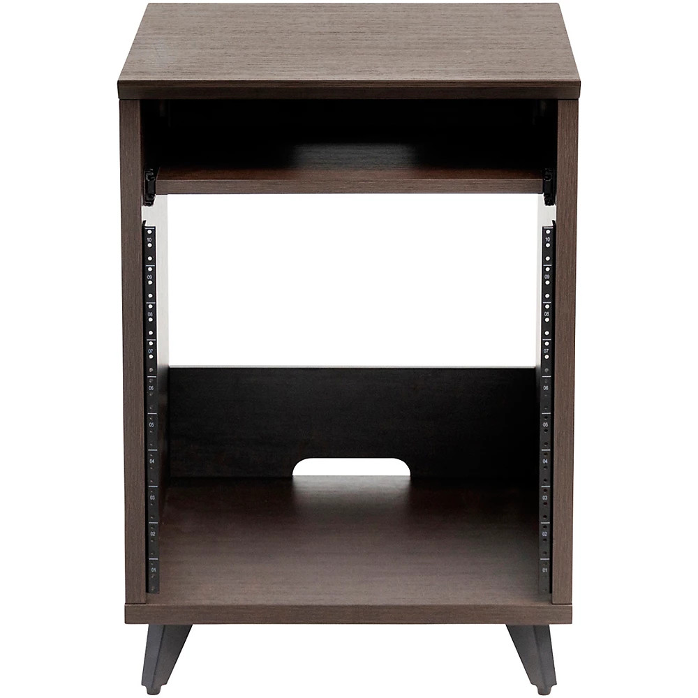Gator Frameworks Elite Furniture Series 10U Studio Rack Table Dark Walnut