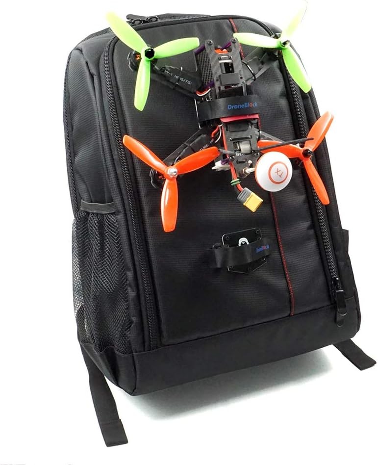 2 Set FPV Drone Lock Mount for Backpack Plug-in Accessories DIY Bundle Black